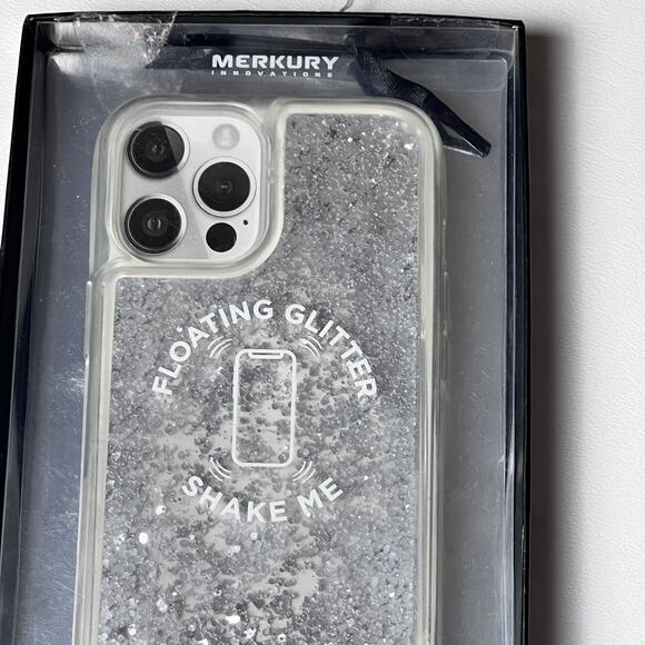 Merkury Innovations Floating Glitter Phone Case iPhone 12 Max Pro - Picture 3 of 8